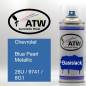 Preview: Chevrolet, Blue Pearl Metallic, 26U / 9741 / 8G1: 400ml Sprühdose, von ATW Autoteile West.